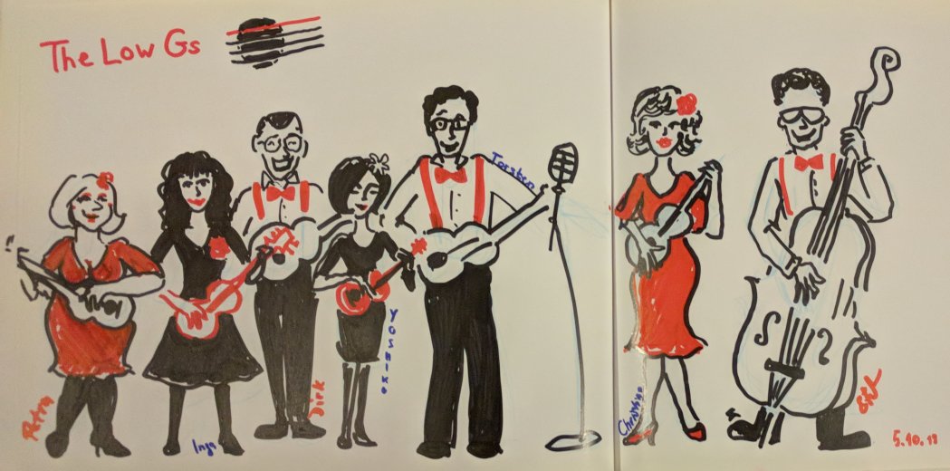 Gästebucheintrag KGV, 5. Okt. 2019, gekonnt angefertigt von Petra Gästebucheintrag KGV, 5. Okt. 2019, gekonnt angefertigt von Petra